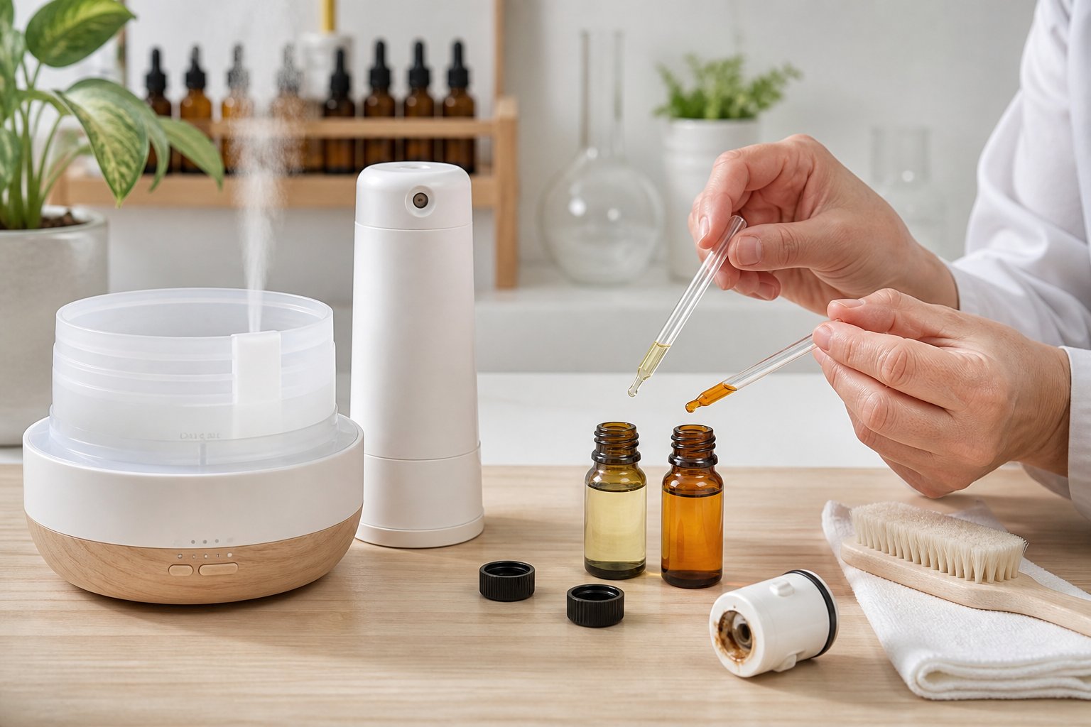 Độ nhớt ảnh hưởng khả năng tương thích với máy khuếch tán tinh dầu