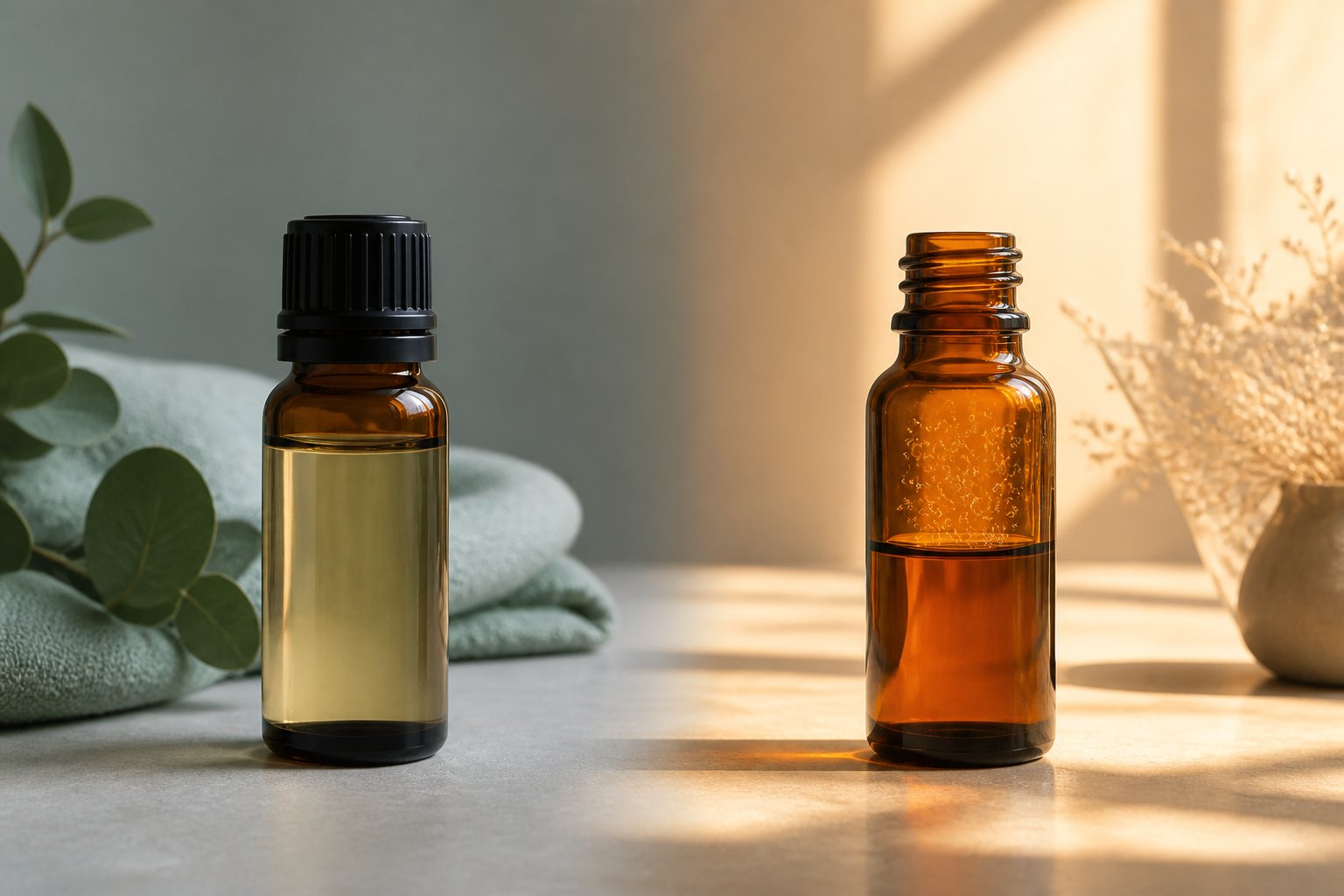 Ánh sáng không khí và nhiệt thúc đẩy quá trình oxy hóa tinh dầu
